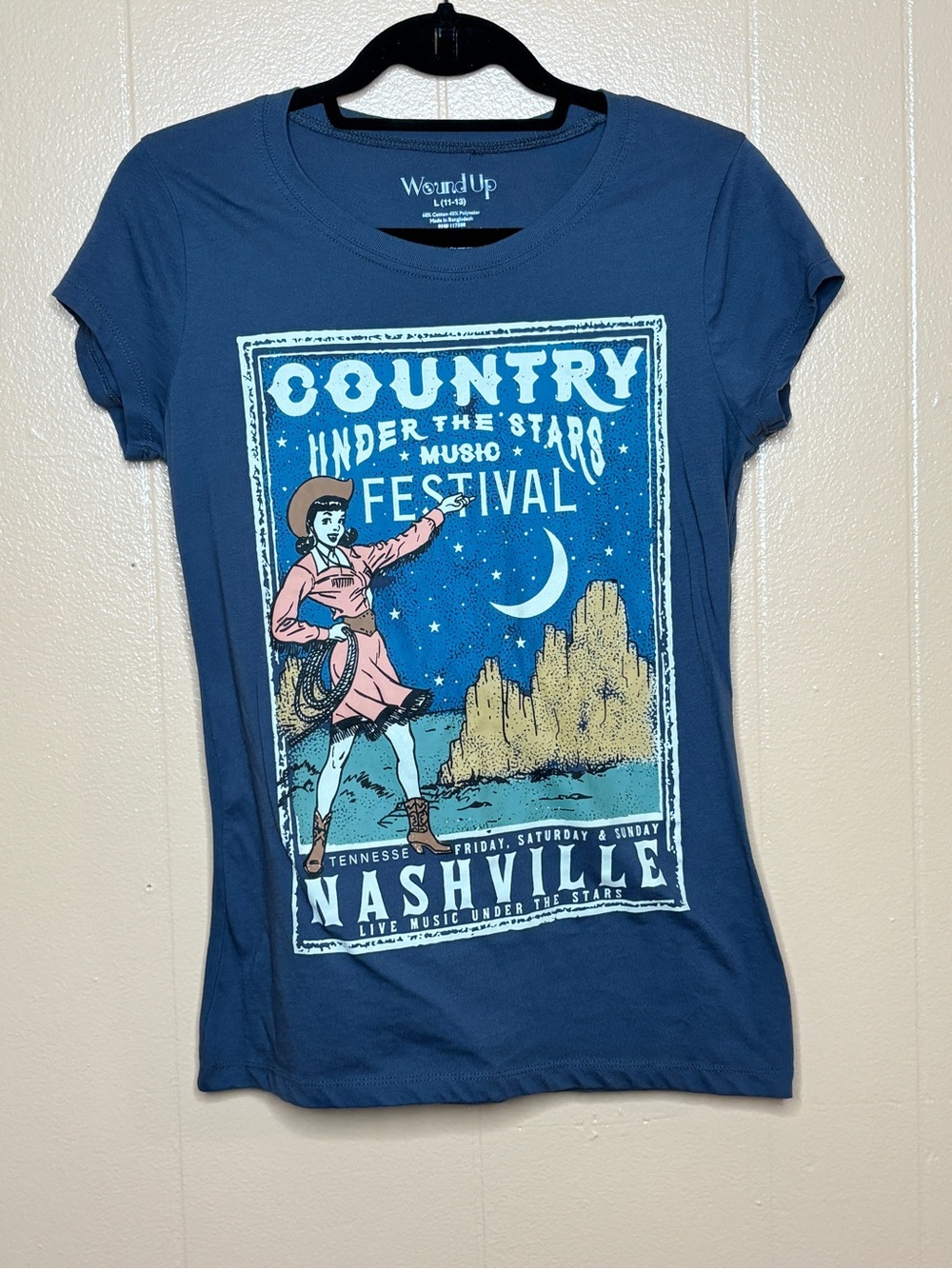 Nashville Country Music Festival Graphic Tee - Blue Grey